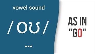 Vowel Sound  oʊ  as in quotgoquot  American English Pronunciation [upl. by Roos736]