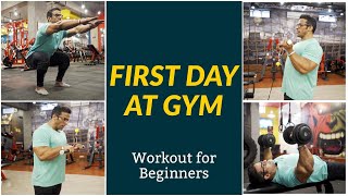 First Day at Gym  Workout for Beginners  Yatinder Singh [upl. by Asyle]