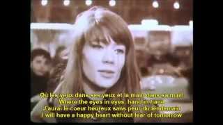 Tous les garcons et les filles Francoise Hardy French English Lyrics [upl. by Groves682]