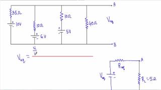 Millman Theorem  Example 1 with simulation [upl. by Jolenta]