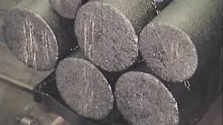 The processing process of graphite electrode [upl. by Einnek]