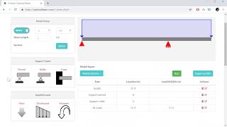 Beam Calculator  Free Version Demo  Optimal Beam [upl. by Airednaxela]