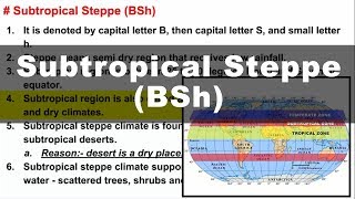 Koppen Scheme  Subtropical Steppe BSh  UPSC IAS Geography [upl. by Ahsimed]