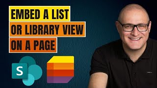 How to display a specific view of a SharePoint List or library on a SharePoint page [upl. by Lawford]