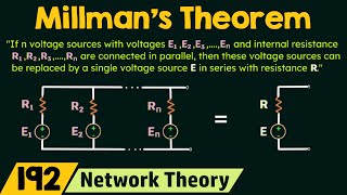 Millmans Theorem [upl. by Rexfourd]