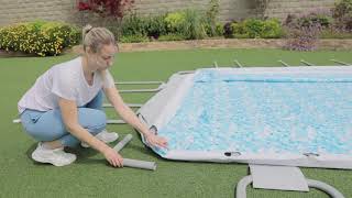 Bestway POWER STEEL RECTANGULAR Pool Installation [upl. by Yffat]