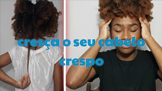 6 DICAS DE COMO CRESCER O CABELO CRESPO 4C [upl. by Moberg]