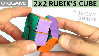 Origami 2X2 Rubiks Cube [upl. by Ellevart]