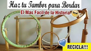 COMO HACER UN TAMBOR PARA BORDAR SIN MADERA  FÁCIL RÁPIDO [upl. by Komarek404]