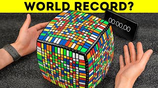 Solving the huge Rubiks Cube 15X15 in record time [upl. by Esinal98]