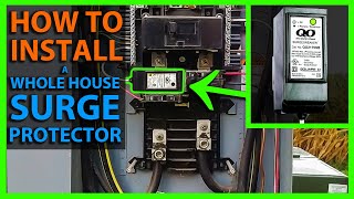 How To Install a Whole House Surge Protector in your Main Panel [upl. by Ardua]