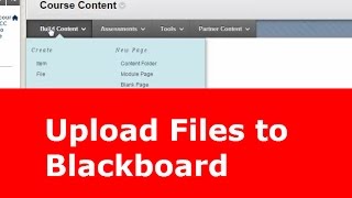 Upload Files to Blackboard [upl. by Doble]