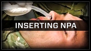 George Inserts NPA Nasopharyngeal Airway on Himself [upl. by Kristien934]