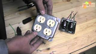 Outlet  Receptacle WireUp HowTo [upl. by Kamal966]