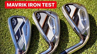 CALLAWAY GOLF CLUBS MAVRIK IRON TEST [upl. by Eirrej]