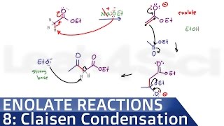 Claisen Condensation Reaction Mechanism by Leah4sci [upl. by Kronfeld]