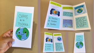 Tríptico tamaño A4 a mano  Paso a paso [upl. by Grete]