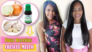 Minhas 2 receitas FAVORITAS para o cabelo CRESCER RÁPIDO com CEBOLA [upl. by Leasi]