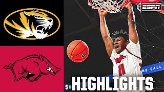 Missouri Tigers vs Arkansas Razorbacks  Full Game Highlights  ESPN College Basketball [upl. by Kattie]