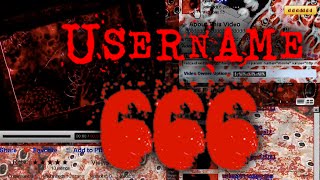 USERNAME 666 THE GAME  HAUNTED YOUTUBE CHANNEL [upl. by Arbe]