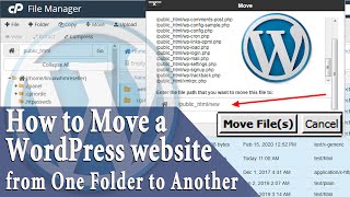 How to Move a WordPress Website from One folder to Another [upl. by Car]