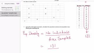 Quadrat Sampling Calculations [upl. by Dnamron]