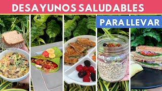 5 desayunos saludables Y FÁCILES PARA LLEVAR  Cocina de Addy [upl. by Marmawke]