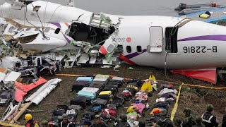 TransAsia Airways flight 235 катастрофа ATR 72 в Тайбей [upl. by Nohsav885]