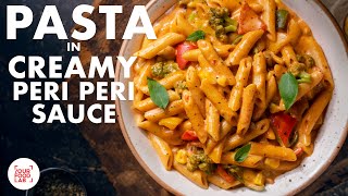 Pasta in Creamy Peri Peri Sauce Recipe  HomeMade Peri Peri Masala  Desi Pasta  Chef Sanjyot Keer [upl. by Ydnagrub]