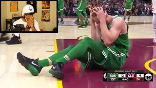 GORDON HAYWARD INJURY VIDEO COULDNT FINISH WATCHING REACTION PrayForGordonHayward [upl. by Davidoff614]