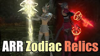 All A Realm Reborn Relic Weapons Zodiac [upl. by Ahsitel856]