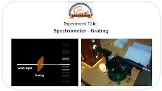 Spectrometer Grating Experiment [upl. by Dall]