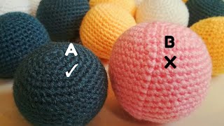 How to crochet perfect balls  amigurumi balls [upl. by Suitangi814]