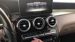 HEATER AND AIR CONDITIONING CONTROLS  MercedesBenz GLCClass  HOW TO [upl. by Salita]