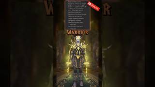 TRANSMOGS  Warrior quotLights Vindicatorquot worldofwarcraft transmogs warwithin [upl. by Naihr]