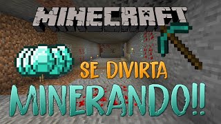 Descobri A MELHOR Técnica De Mineração No Minecraft 1214 [upl. by Airitak]