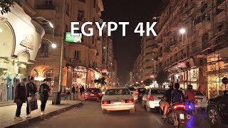 Cairo 4K  Night Drive  Driving Downtown [upl. by Eillime43]