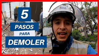 ✅5 RECOMENDACIONES PARA DEMOLER UNA CASA  SIN DAÑAR PROPIEDADES VECINAS🏡 [upl. by Aramoy]