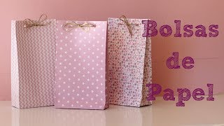 Bolsas de papel para regalo  DIY Manualidades fáciles [upl. by Ehr]