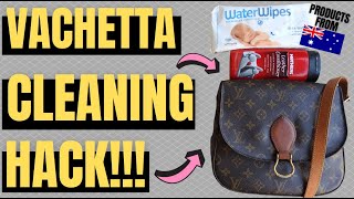 How To Clean amp Condition VINTAGE LOUIS VUITTON VACHETTA LEATHER HONEY OR DARK PATINA 3 EASY STEPS [upl. by Danette]