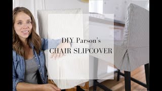 How to Sew a Parsons Chair Slipcover for the IKEA HENRIKSDAL Bar Stool [upl. by Levitt]