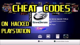 How to use GameShark Cheat Codes on a Hacked PlayStation Classic [upl. by Assenahs243]