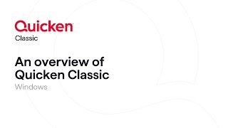 An overview of Quicken Classic for Windows [upl. by Horne383]