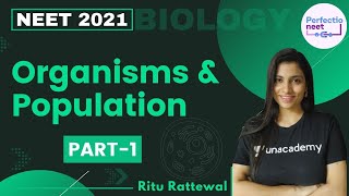 Organisms amp Population  Part 1  NEET 2021  NEET Biology  Ritu Rattewal [upl. by Knute]