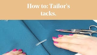 How To Tailors Tacks [upl. by Nerrawed]