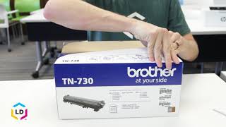 How to Install a Brother TN730 Toner Cartridge [upl. by Aindrea]