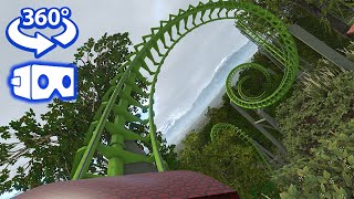 🎢SUPER CYCLONE ROLLER COASTER 360°  VR Video [upl. by Jaynes941]