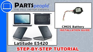 Dell Latitude E5420 CMOS Battery HowTo Video Tutorial [upl. by Alayne434]