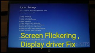 How to fix Screen Flickering  display driver issue in HP windows 10 laptop [upl. by Reinke]