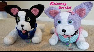 Crochet Amigurumi French Bulldog Part 1 of 2 DIY Video Tutorial [upl. by Adler967]